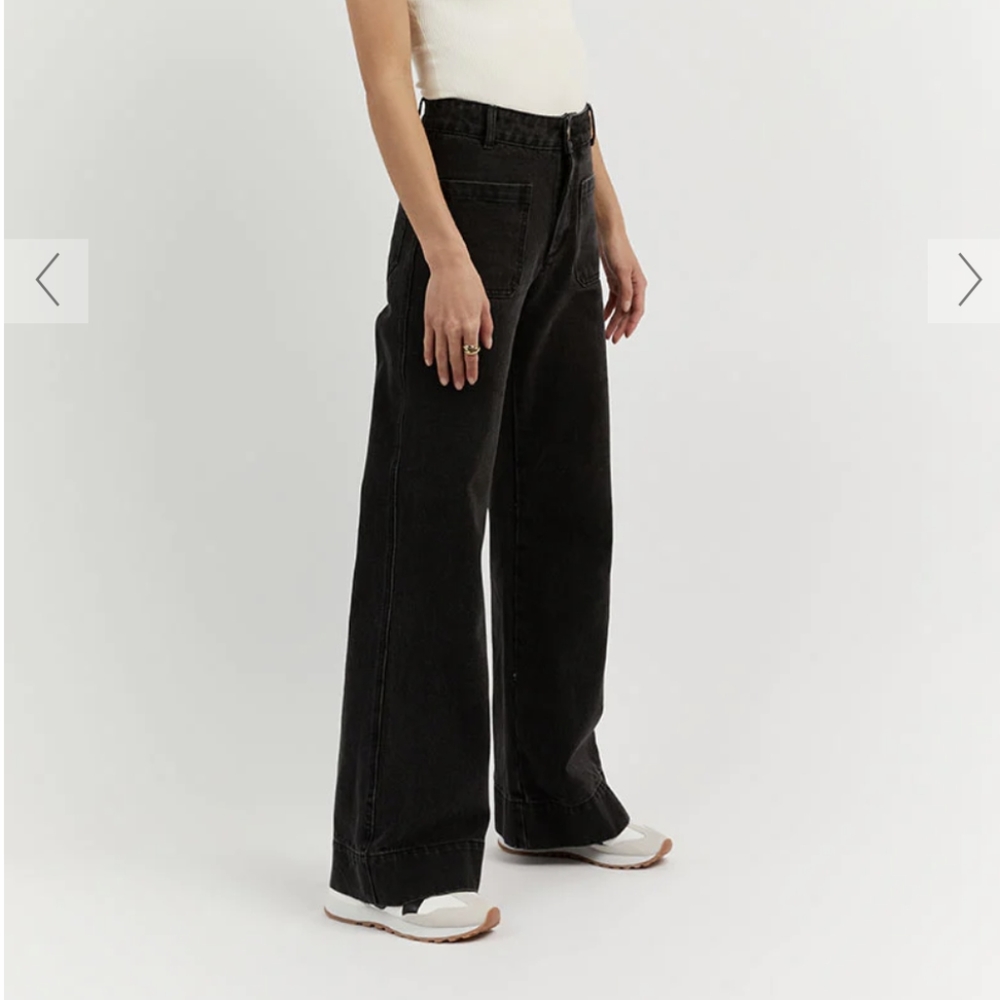 DISSH peri washed black denim jeans womens US 6 AU 10 EU 38